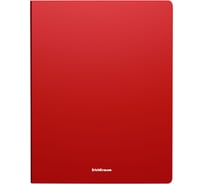 Папка ErichKrause с боковым зажимом пластиковая текстура Песок Классика, A4, красный 50137