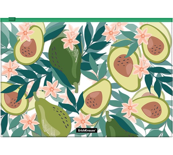 Zip-пакет пластиковый ErichKrause Avocado Dusk, A4, 12 шт 55344 1