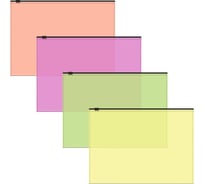 Zip-пакет пластиковый ErichKrause Fizzy Neon, А5+, полупрозрачный, ассорти, 12 шт 61167