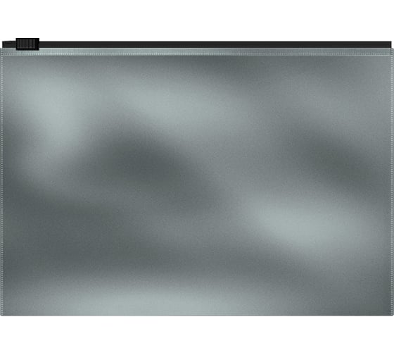 Zip-пакет пластиковый ErichKrause Glossy Ice Metallic, B5, непрозрачный, серебряный, 12 шт 54983 1