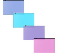 Zip-пакет пластиковый ErichKrause Fizzy Vivid, C6, полупрозрачный, ассорти, 12 шт 53293