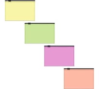 Zip-пакет пластиковый ErichKrause Fizzy Neon, Card Size, полупрозрачный, ассорти, 12 шт 54972