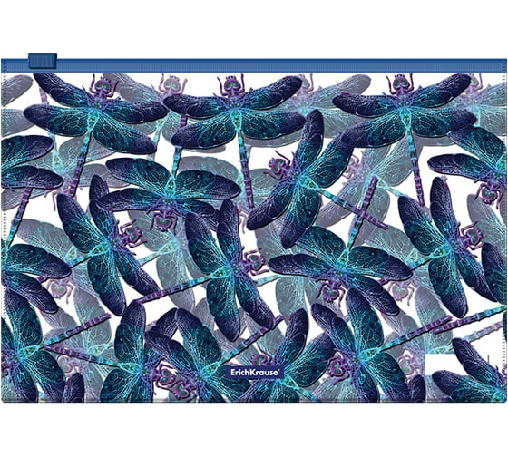 Zip-пакет пластиковый ErichKrause Neon Dragonflies, B5, 12 шт 55348 1