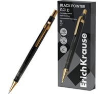 Карандаш механический ErichKrause Black Pointer Gold 0.5 мм, НВ (в коробке по 12 шт.) 60978