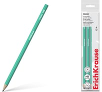 Набор ErichKrause из 4 графитных карандашей пластиковых Бирюза, шестигранных, ТМ 60695