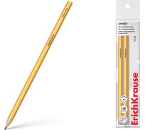 Набор ErichKrause из 4 графитных карандашей Янтарь, шестигранных, ТМ 60711