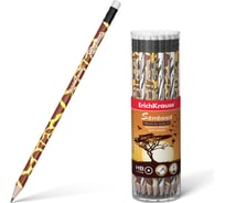 Графитный карандаш ErichKrause Саванна, круглый, с ластиком, ТМ 45620