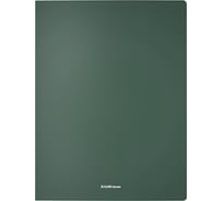 Папка-скоросшиватель ErichKrause пластиковая с пружинным механизмом текстура Песок Классика, A4, зеленый 50129