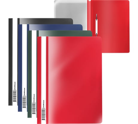 Папка-скоросшиватель ErichKrause пластиковая текстура Апельсин Классика, A4, ассорти 50020