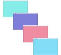 Zip-пакет пластиковый ErichKrause Diagonal Pastel, C6, непрозрачный, ассорти, 12 шт 50340