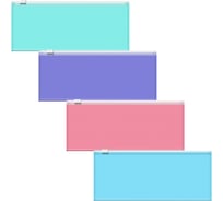 Zip-пакет пластиковый ErichKrause Diagonal Pastel, 190x70мм, непрозрачный, ассорти, 12 шт 54974