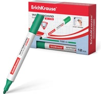 Маркер для досок ErichKrause W-170, цвет чернил зеленый, 12 шт 13046
