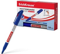 Маркер для досок ErichKrause W-110, цвет чернил синий, 12 шт 56916
