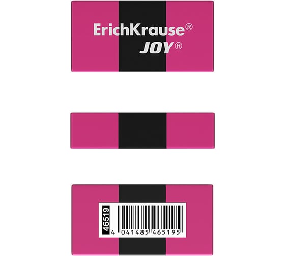 Ластик ErichKrause JOY Rainbow Neon в коробке по 36 шт 46519