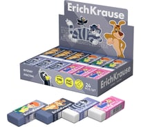 Ластик ErichKrause Простоквашино в коробке по 24 шт 60776