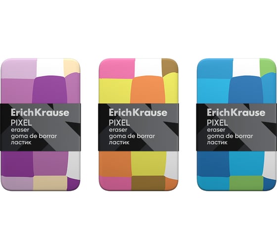Ластик ErichKrause Pixel в коробке по 30 шт 48783