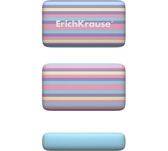 Ластик ErichKrause Pastel Lines в коробке 36 шт 56039