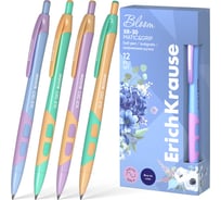 Ручка шариковая автоматическая ErichKrause XR-30 Matic Grip Pastel Bloom 0.7, цвет чернил синий (в коробке по 12 шт.) 61084
