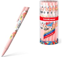 Ручка шариковая автоматическая ErichKrause ColorTouch Matic Grip Flower Cocktail 0.7, цвет чернил синий (в тубусе по 24 шт.) 50824