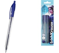 Набор ErichKrause из 3 ручек шариковых автоматических U-208 Классика 1,0, технология ультраскольжения, цвет чернил синий 61067