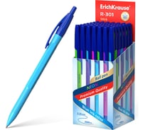 Ручка ErichKrause шариковая автоматическая R-301 Неон 1,0, цвет чернил синий 53343