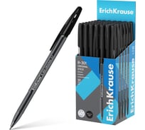 Ручка ErichKrause шариковая R-301 1,0, тонированная, цвет чернил черный 60969