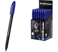 Ручка ErichKrause шариковая U-108 Чёрная серия 1,0, технология ультраскольжения, цвет чернил синий 46777
