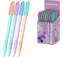 Ручка ErichKrause шариковая U-108 Цветущая нежность 1,0, технология ультраскольжения, цвет чернил синий 61020