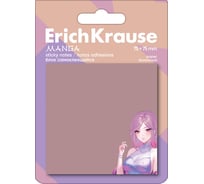 Блок ErichKrause самоклеящийся бумажный Аниме, 75х75 мм, 50 листов 61665