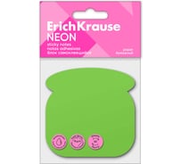 Блок самоклеящийся бумажный ErichKrause Phone Neon, 50 листов, зеленый 61730