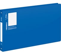 Папка на 4-х кольцах BERLINGO Standard А3, 27 мм, 800 мкм, горизонтальная, синяя ABp_42332