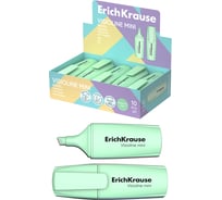 Текстмаркер ErichKrause Visioline V-12 Mini Pastel, цвет чернил зеленый в коробке-дисплее по 10 шт 60800