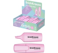 Маркер ErichKrause для выделения текста VisioLine® V-12 Мини Пастель, цвет чернил розовый 60801