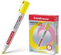 Маркер ErichKrause для выделения текста VisioLine® V-40 Неон, цвет чернил желтый 30974