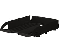 Лоток ErichKrause для бумаг пластиковый Регата, Классика, черный 59711