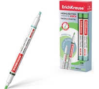 Двухсторонний маркер ErichKrause для выделения текста VisioLine® V-16 Неон и пастель, цвет чернил зеленый 56016