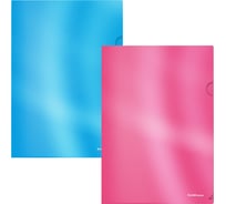 Набор из 4 папок-уголков пластиковых ErichKrause Glossy Bubble Gum, арома, A4, непрозрачный, ассорти 54843