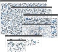 Набор ErichKrause из 6 зиплок-пакетов пластиковых Ледяная красота, ассорти (A4, B5, C6, дорожный формат, 230x70 мм, для карт) 54073
