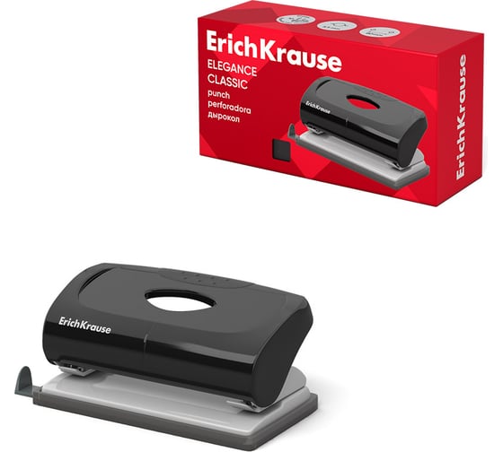 Дырокол ErichKrause Elegance Classic до 10 листов, ассорти (в коробке по 1 шт) 15130
