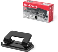 Дырокол ErichKrause Quadro Classic до 10 листов, черный (в коробке по 1 шт) 4667