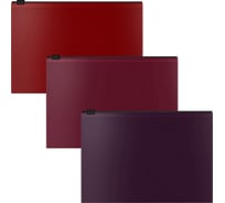Набор из 3 zip-пакетов пластиковых ErichKrause Matt Blackberry Marsala, арома, B5, непрозрачный, ассорти 54995