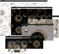 Набор ErichKrause из 6 зиплок-пакетов пластиковых Волшебное небо, ассорти (A4, B5, C6, дорожный формат, 230x70 мм, для карт) 54059