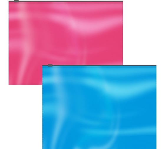 Набор из 4 zip-пакетов пластиковых ErichKrause Glossy Bubble Gum, арома, A4, непрозрачный, ассорти 55174