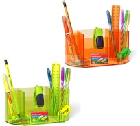 Набор настольный пластиковый ErichKrause Victoria, Neon, ассорти из 2 цветов 55659