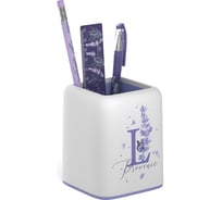 Набор настольный пластиковый ErichKrause Forte, Lavender, белый с фиолетовой вставкой 57989
