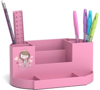 Набор настольный пластиковый ErichKrause Victoria, Pastel Princess, розовый 57962