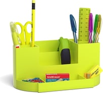 Набор настольный пластиковый ErichKrause Victoria, Neon Solid, желтый 53266