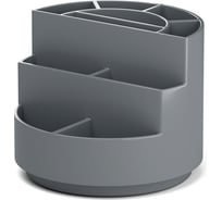 Настольная вращающаяся пластиковая подставка ErichKrause Mini Burger, Classic, серый 61577