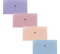 Папка-конверт ErichKrause на кнопке пластиковая текстура Песок Аниме, C6, непрозрачный, ассорти 61148