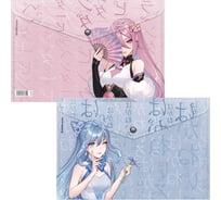 Папка-конверт ErichKrause на кнопке пластиковая Аниме Девушки, A4, ассорти 61156